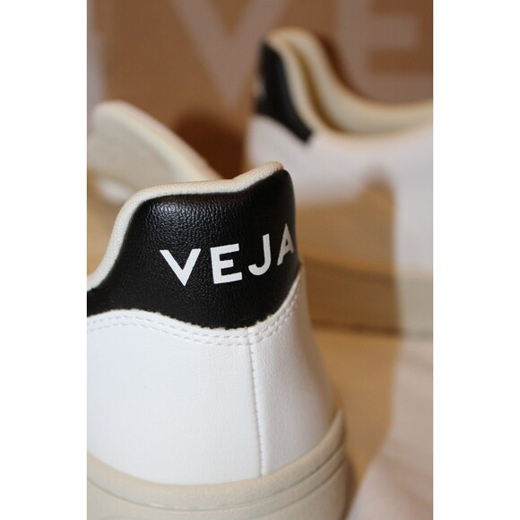 VEJA V-10 COLORBLOCK LEATHER SNEAKERS MENS 10 EU‎ 43 NIB WHITE BLACK main image 5